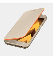 Galaxy A3(2017) ile Uyumlu Neon Flip Cover Gold EF-FA320PFEGWW