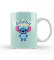 Cute Alien Stitch Ohana Kupa Bardak Porselen