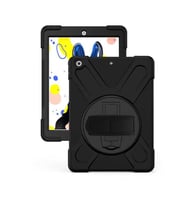 Apple iPad 10.2 2021 (9.Nesil) Defender Standlı Koruyucu Kılıf (Siyah)