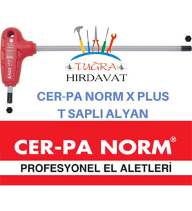 Cerpa X-Plus T Saplı Alyan Anahtar 2.5 x90 T Saplı Allen Anahtar