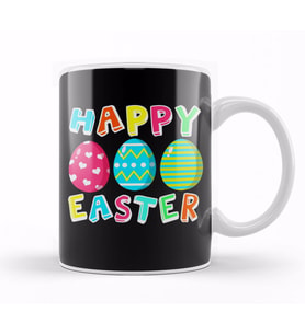 Happy Easter 06 Kupa Bardak Porselen