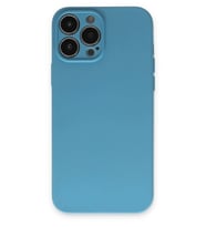 Durukar® iPhone 13 Pro Kılıf Nano içi Kadife Silikon - Mavi