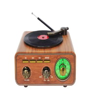 M-1317BT Özel Tasarım Ahşap Görünümlü Retro Vintage Nostaljik Radyo & Bluetootlu Mini Fm Radyo