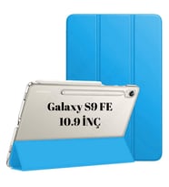 Samsung Galaxy Tab S10 Lite FE/S10/S9 FE/S9 Kılıf PU Deri Smart Standlı Case(12.