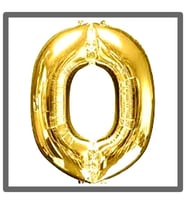 Folyo Balon Altın O Harfi 100 Cm