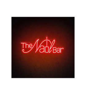 The Nail BAR Yazılı ve Şekilli Neon Tabela