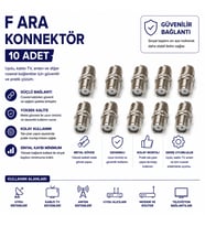 F Ara Konnektör 10'lu