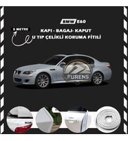 Bmw E60 Oto Araç Kapı Koruma Fitili 5metre Parlak Beyaz Renk