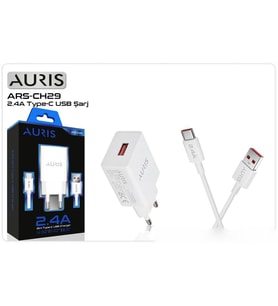 Auris ARS-CH29 Type-C Şarj Adaptörü 2.4A 11W