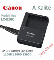 Canon LC-E10C şarj Cihazı Lp-E10 Batarya şarj 1100D 1200D 1300D