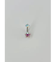Yıldız Detaylı Göbek Piercing - Pg0029