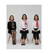 Atatürk Fotoğraflı ve İmzalı Türk Bayraklı 3'lü Set Kravat / Eşarp / Fular