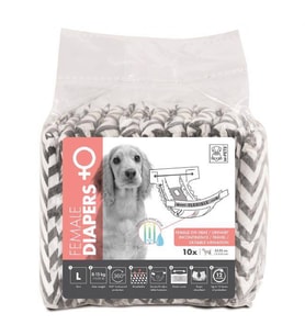 M-PETS DIAPERS DİŞİ KÖPEKLER İÇİN KÜLOT (L) 10LU