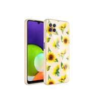 Samsung Galaxy M32 Uyumlu Kılıf Kamera Korumalı Desenli Sert Silikon Zore Epoksi Kapak (Model 2)