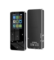 Bluetooth MP3 MP4 Çalar Ses Kayıt Şarjlı Player Dahili Hoparlör ve kulaklık 16 GB hafızalı dokunmatik siyah
