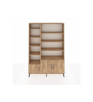 Arges Gardrop 10 Raflı 3 Kapaklı 132x30x195 Çam-Çam