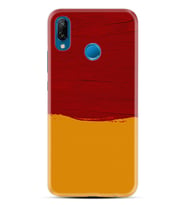 Huawei P20 Lite Mate 10 20 Lite Pro P40 Lite KılıfDesemli Silikon Sarı Kırmızı Boya 1708