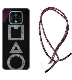 Tecno Camon 16 18P Pova Kılıf Boyun Asklı Rasta Silikon Game Begin 1799