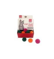 Nunbell Tüylü Yumuşak Renkli Toplar Kedi Oyuncağı 1 TANE