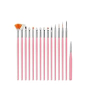 Nascita Professional Tırnak Süsleme Fırça Seti-Pembe
