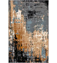 Eliana Home Baskılı, Yıkanabilir Kaymaz Taban Salon Halısı LNA0577 100x150 cm (Kahverengi)