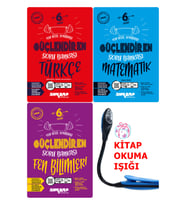 Ankara Yayıncılık 6 Sınıf Türkçe-Matematik-Fen Güçlendiren Soru Bankası FULL Set + Kitap Okuma Işığı Hediye (Çok Renkli)