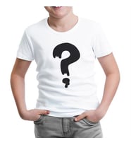 Esrarengiz Kasaba - Soru İşareti Beyaz Çocuk Tshirt