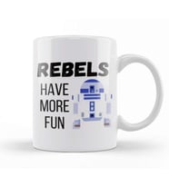 REBELS HAVE MORE FUN Sarcastic Funny Kupa Bardak Porselen