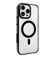 Joko Apple İphone 15 Pro Max Gleam Pc Sert Magsafe Kılıf - Şeffaf-siyah