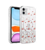Onegif Apple iPhone 11 Misk Simli Magsafe Kapak - Desen 5