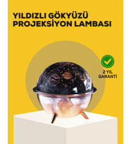 Yıldızlı Gökyüzü Efektli Uzay Temalı Nemlendirici Lamba - Lisinya
