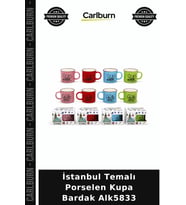 Özel Üretim Hediyelik Kahve Kupası Hatıra İstanbul Temalı Porselen Kupa Bardak Alk5833