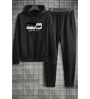 Unisex Ken Kaneki Baskılı Eşofman Takımı (Siyah)