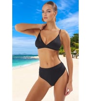 Tasarım Bikini Takımı Esnek Kumaş Özel Şık Detaylı Ergonomik Kesim Plaj Ve Havuz İçin
