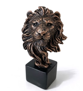 Periboia 14x9 cm Polyester Aslan Büstü (Çok Renkli)