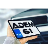 Motosiklet Dekor Plaka