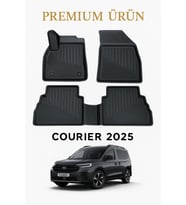 Ford Courier 2024+ Uyumlu 3D Oto Paspas Premium