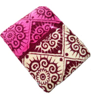 Başaran Tek Kişilik Lüks Peluş Battaniye, Sanatsal Desen (Pembe)