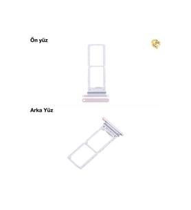 Samsung Z Fold 6 Sim İç Yuvası Çiftli Pembe Çiftli sim yuvası ikili sim tepsisi çiftli sim aparatı dual sim çekmecesi