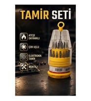 Ateşe Dayanıklı Çok Uçlu Elektronik Tamir Tornavida Seti