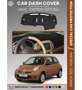 NİSSAN MİCRA MARCH (2005-2010) Torpido Örtüsü Premium Kalite Torpido Koruma Araca Özel UV Koruma