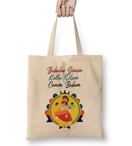 Babalar Günü Babaya Hediye 035 Bez Çanta Uzun Saplı