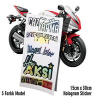 hayatımız film jazz yapma hologram sticker set motosiklet kelebek cam bisiklet atv scooter araba uyumlu