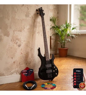 Midex MBG-410BK Üst Segment Profesyonel Bas Gitar 4 Telli