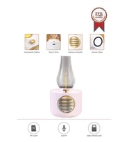 Torima D53 Pembe Vintage Gaz Lambası Taşınabilir Bluetooth Speaker Ayarlanabilir Işıklı USB Şarjlı