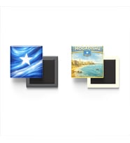 Buzdolap Magnetleri - Somali Bayrağı ve Mogadişu Retro Tema - 2'li Set Magneti