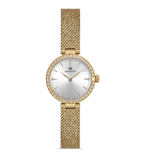 MOMENTUS SW275G-02SG ALTIN KAPLAMA HASIR KORDON KADIN KOL SAATİ