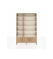 Arges Dolap 10 Raflı 3 Kapaklı 132x30x195 Çam-Çam/Aytaşı