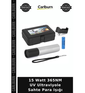 15 Watt 365NM UV Ultraviyole Sahte Para Işığı Av Lambası Elde Kullanım Pratik Lamba