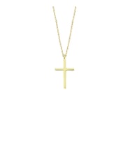 Altın İnce Zincirli Zarif Cross Kolye